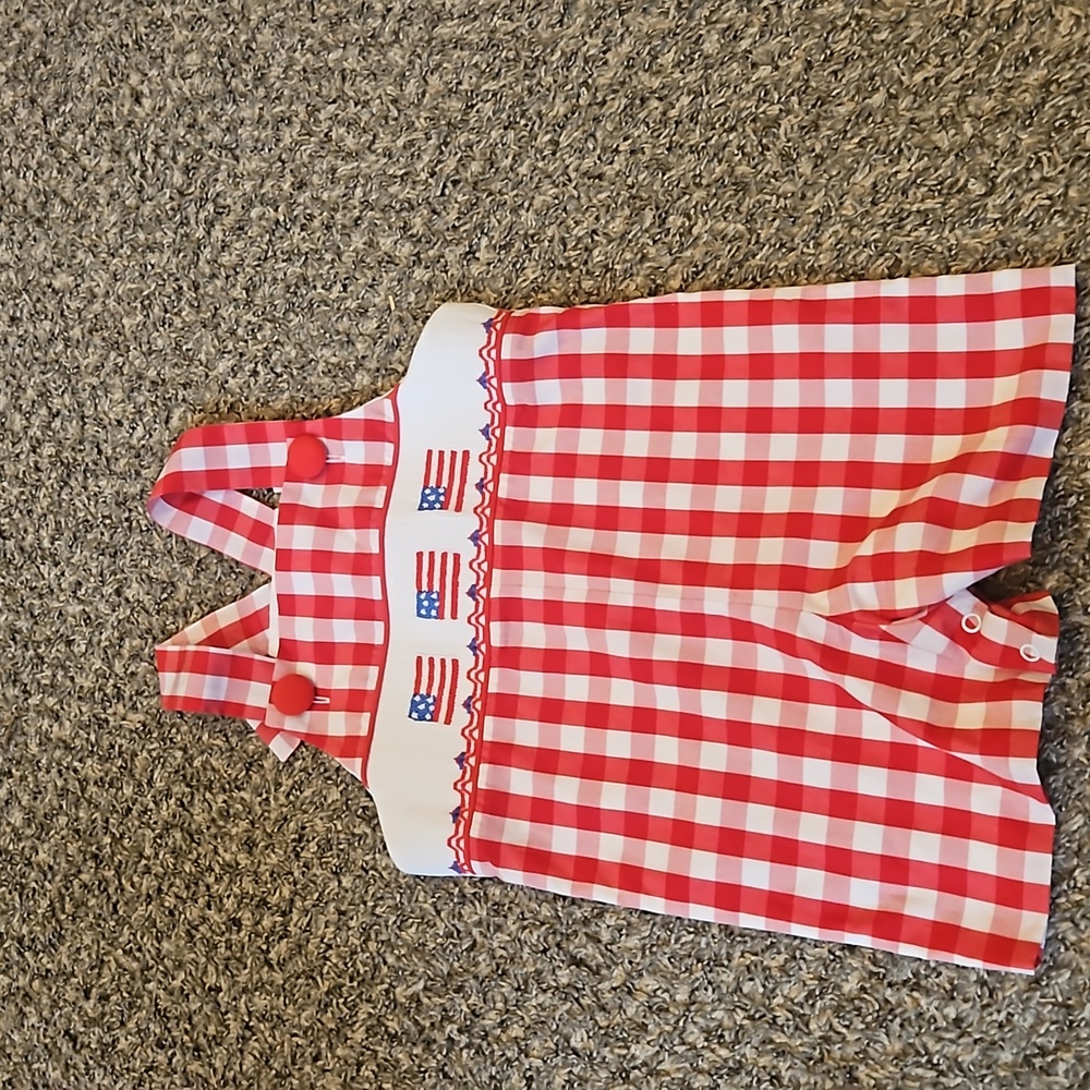 Stitchy Fish Flag Shortall 3T